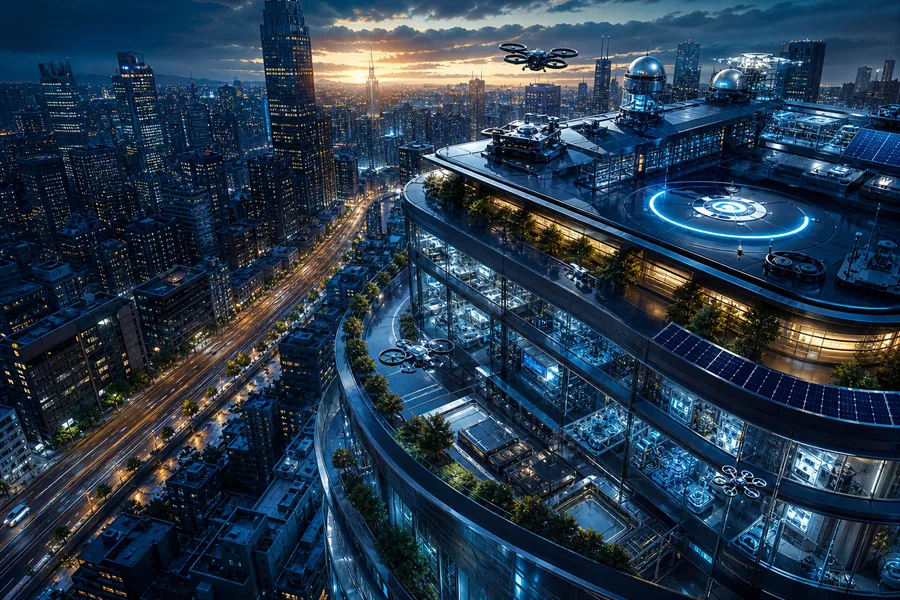 Futuristic Tokyo Street At Night Hamster-Robotics Wallpaper  2 4K
