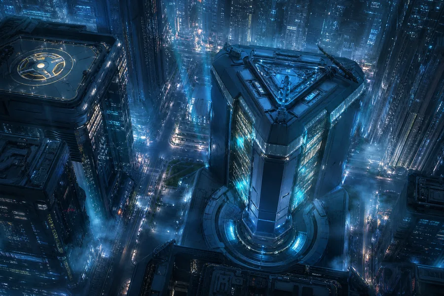 Futuristic Tokyo Street At Night Hamster-Robotics Wallpaper  2 4K