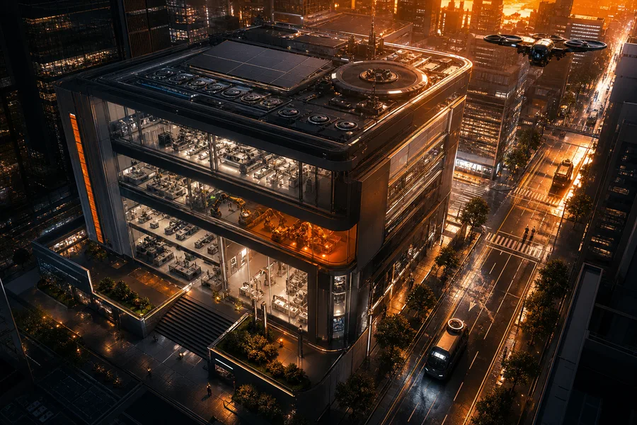 Futuristic Tokyo Street At Night Hamster-Robotics Wallpaper  2 4K