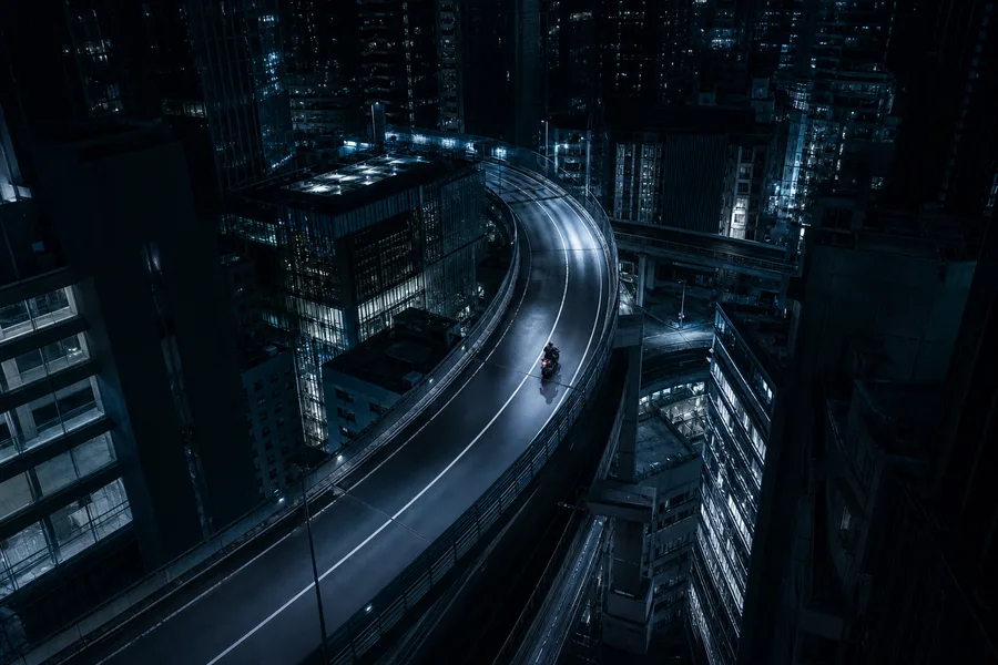 Futuristic Tokyo Street At Night Motorcycles Wallpaper  2 4K