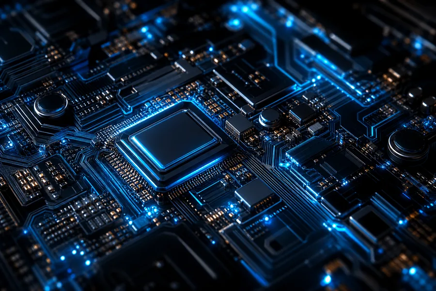 High Tech Motherboard Abstract Closeup Electronics Wallpaper  5 4K