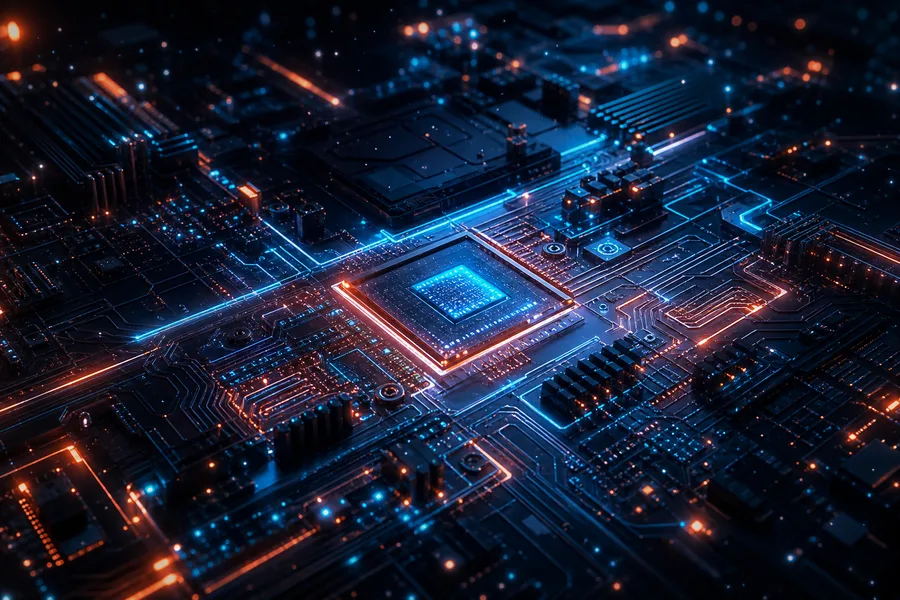 High Tech Motherboard Abstract Closeup Electronics Wallpaper  5 4K