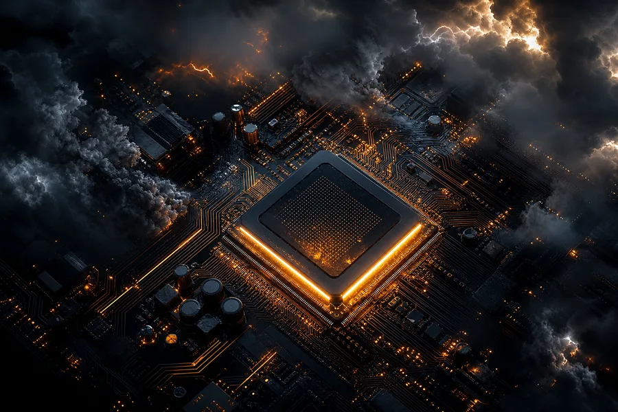 High Tech Motherboard Abstract Closeup Electronics Wallpaper  5 4K