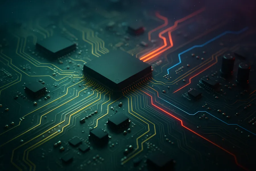 High Tech Motherboard Abstract Closeup Electronics Wallpaper  5 4K
