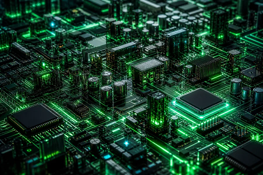 High Tech Motherboard Abstract Closeup Electronics Wallpaper  5 4K