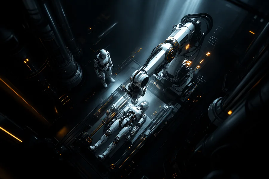 Industrial Robot Arm In Smart Factory Robots Wallpaper  4 4K