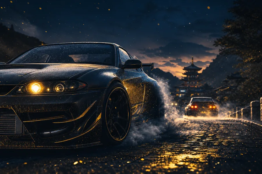 Jdm Drift Car Neon Smoke Cars Wallpaper  7 4K