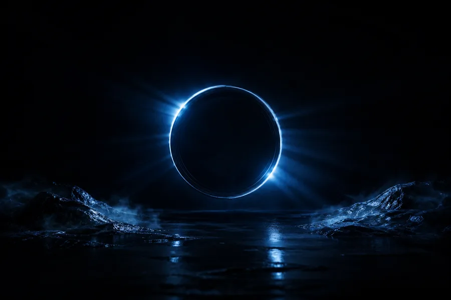 Minimal Dark Neon Ring Amoled Wallpaper  10 4K