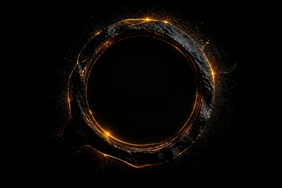 Minimal Dark Neon Ring Amoled Wallpaper  10 4K