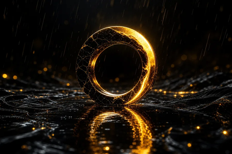 Minimal Dark Neon Ring Amoled Wallpaper  10 4K