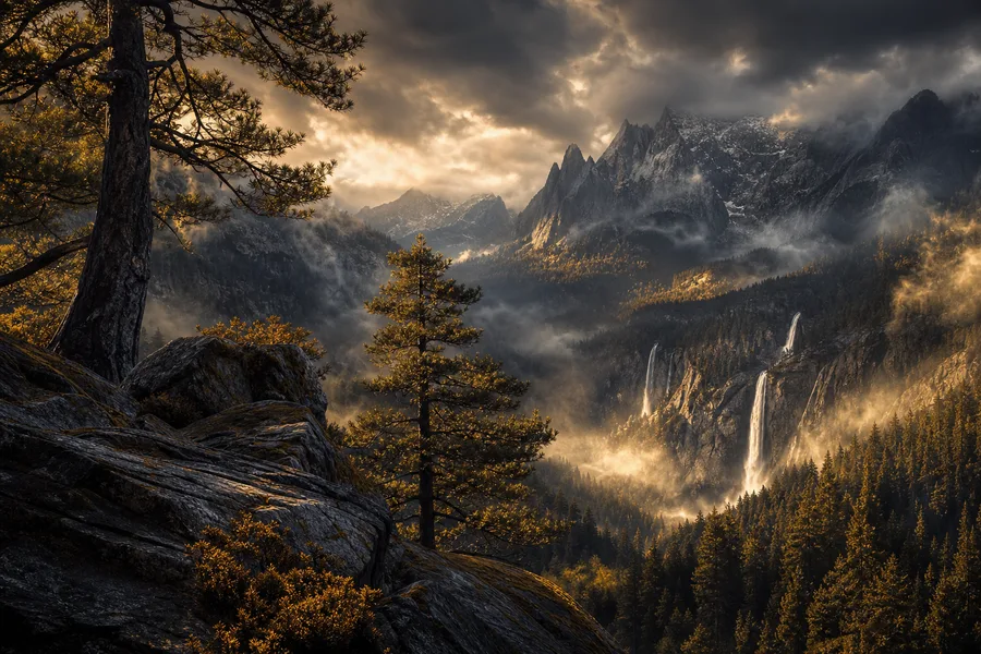 Misty Pine Forest Nature Wallpaper  7 4K