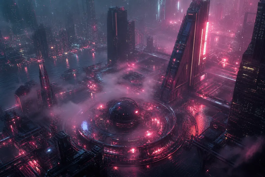 Neon Cyberpunk City In Rain Cyberpunk Wallpaper  1 4K