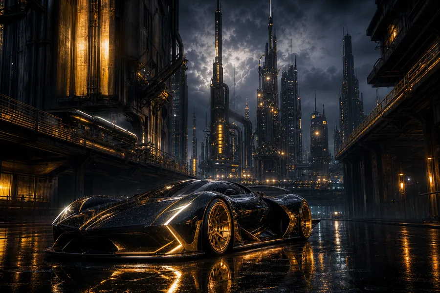 Neon Cyberpunk City In Rain Cyberpunk Wallpaper  1 4K