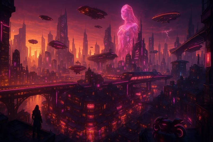 Neon Cyberpunk City In Rain Cyberpunk Wallpaper  1 4K