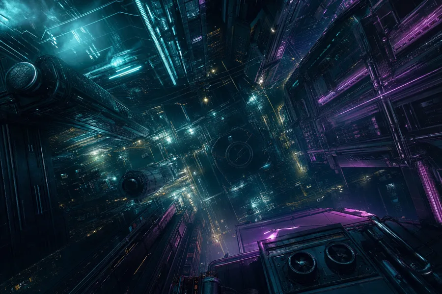 Neon Cyberpunk City In Rain Hamster-Robotics Wallpaper  1 4K