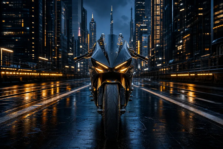 Neon Motorcycle In Cyberpunk City Motorcycles Wallpaper  7 4K