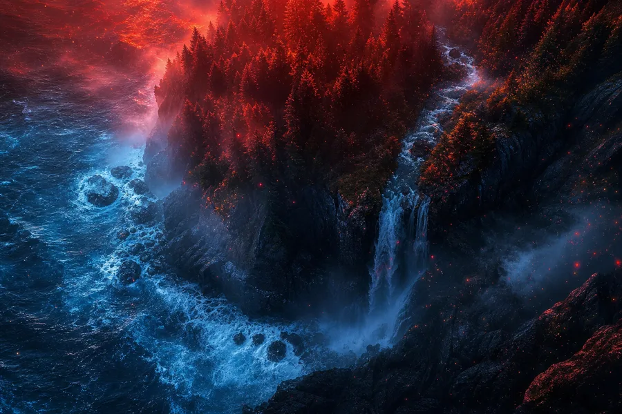 Ocean Waves Storm Nature Wallpaper  8 4K
