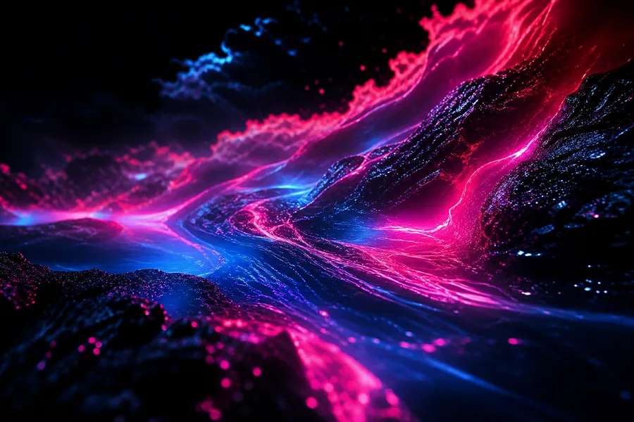 Oled Colorful Glowing Waves Amoled Wallpaper  4 4K