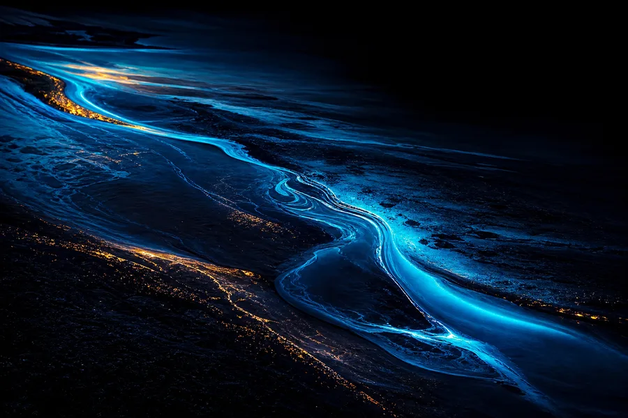 Oled Colorful Glowing Waves Amoled Wallpaper  4 4K