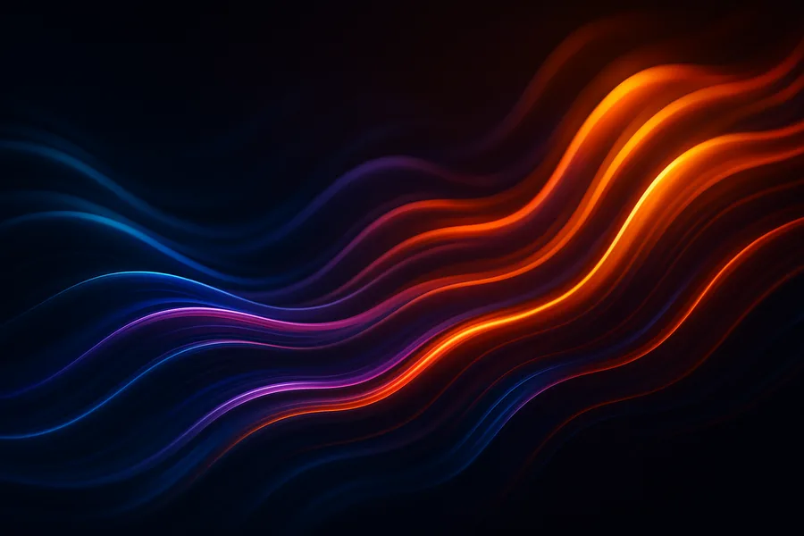 Oled Colorful Glowing Waves Amoled Wallpaper  4 4K