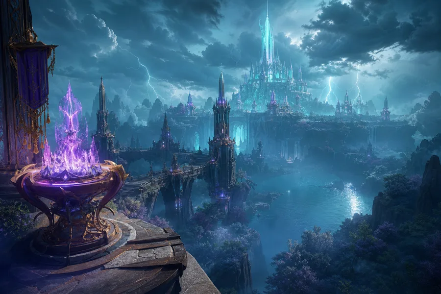 Open World Fantasy Landscape Game Style Gaming Wallpaper  18 4K