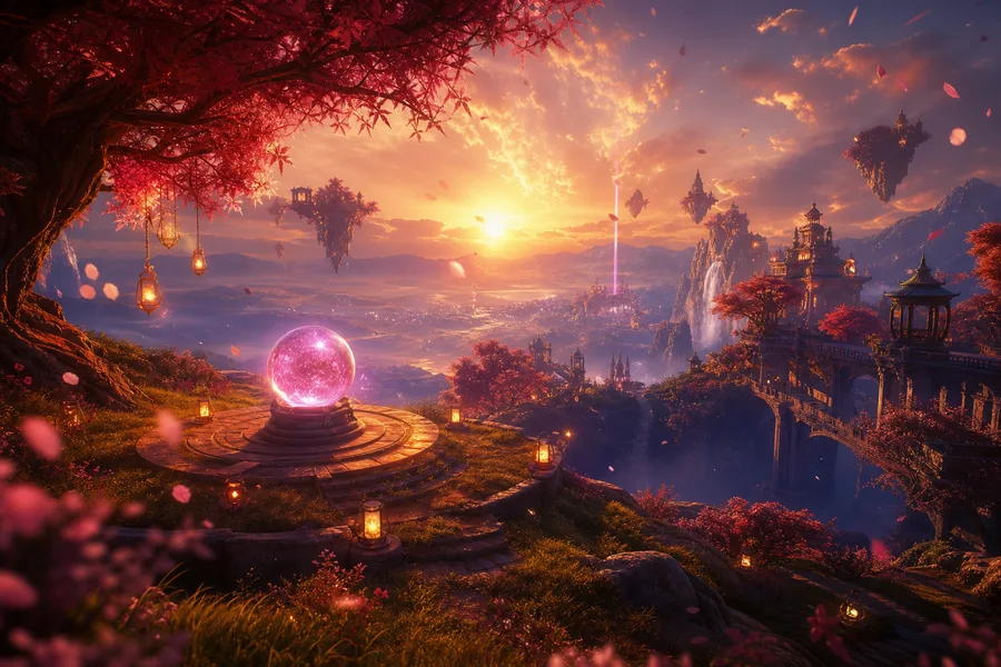 Open World Fantasy Landscape Game Style Gaming Wallpaper  18 4K