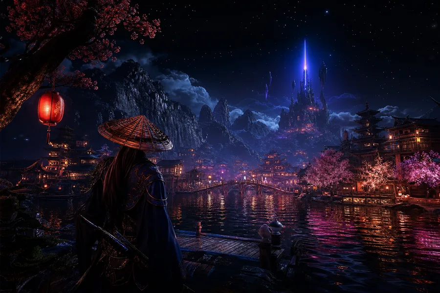 Open World Fantasy Landscape Game Style Gaming Wallpaper  18 4K