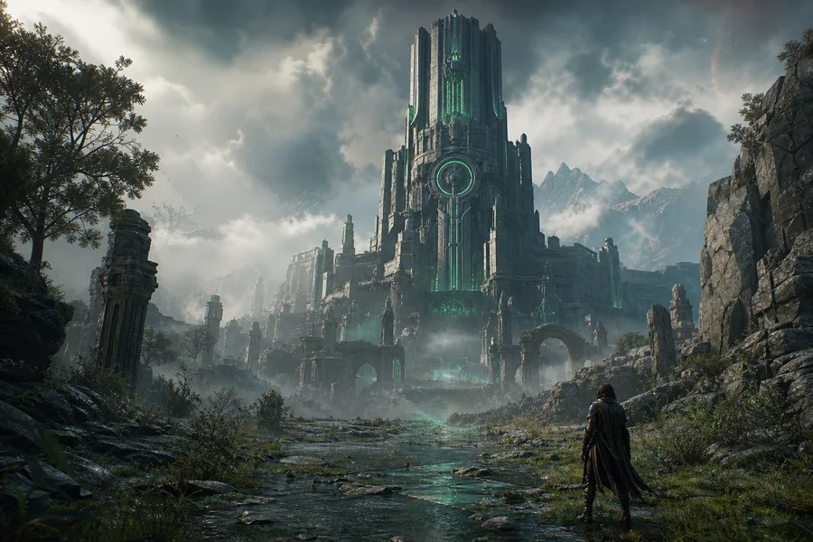 Open World Fantasy Landscape Game Style Gaming Wallpaper  18 4K