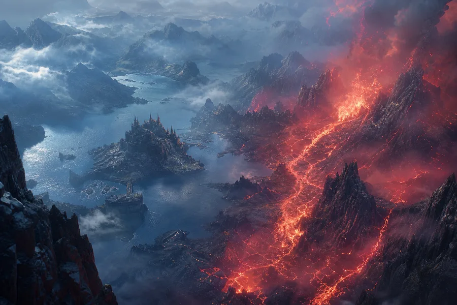 Open World Fantasy Landscape Game Style Gaming Wallpaper  8 4K