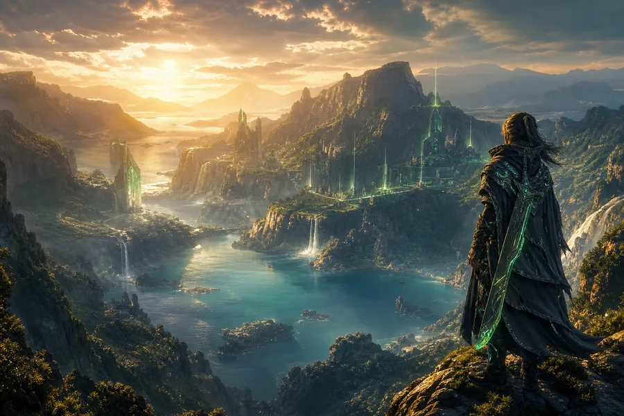 Open World Fantasy Landscape Game Style Gaming Wallpaper  8 4K