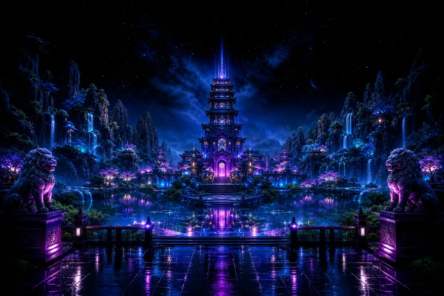 Open World Fantasy Landscape Game Style Gaming Wallpaper  8 4K