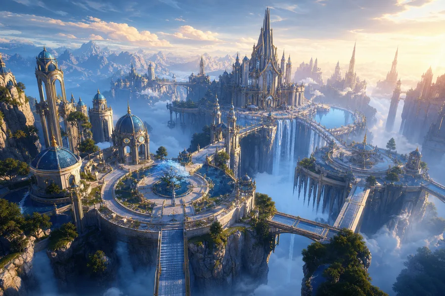 Open World Fantasy Landscape Game Style Gaming Wallpaper  8 4K