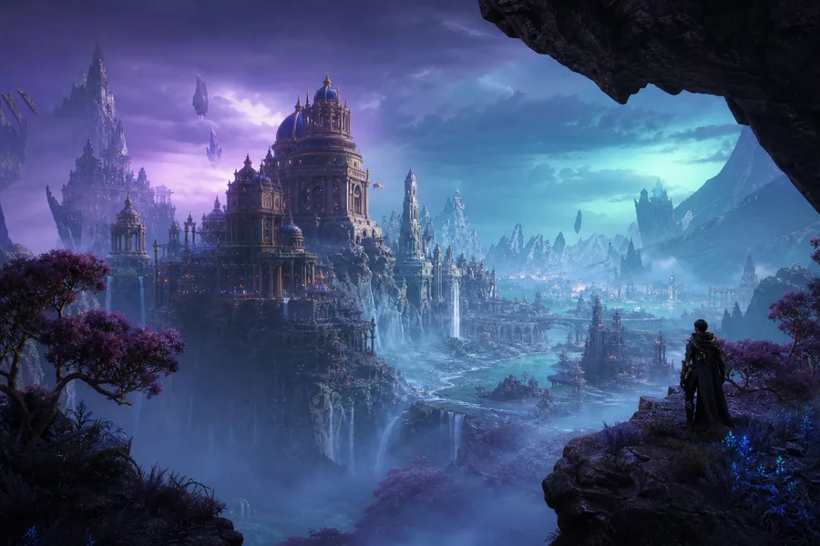 Open World Fantasy Landscape Game Style Gaming Wallpaper  8 4K