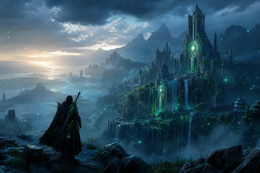 Open World Fantasy Landscape Game Style Gaming Wallpaper  8 4K
