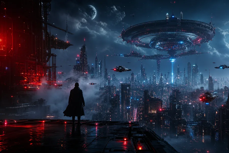 Post Apocalyptic City Skyline Movie Style Movie Wallpaper  6 4K