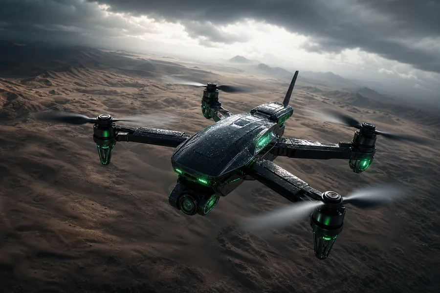 Quadcopter Flying Over Desert Drone Wallpaper  5 4K