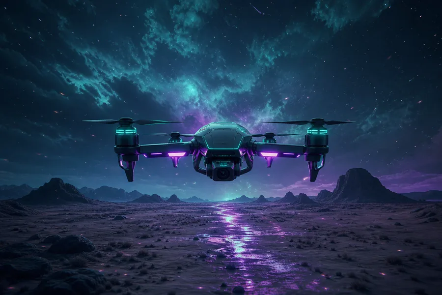 Quadcopter Flying Over Desert Drone Wallpaper  5 4K