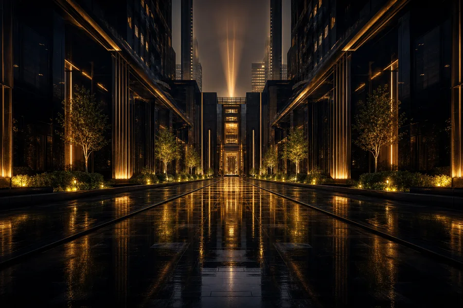 Rainy Neon Alley With Reflections Architecture Wallpaper  4 4K