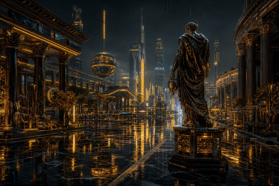 Rainy Neon Alley With Reflections Art Wallpaper  4 4K