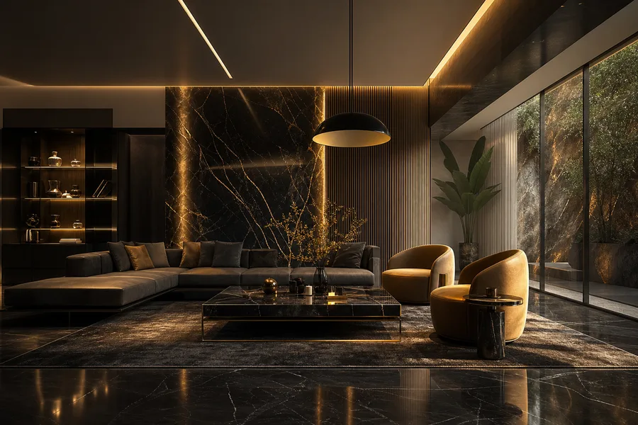 Rainy Neon Alley With Reflections Interior-Design Wallpaper  4 4K
