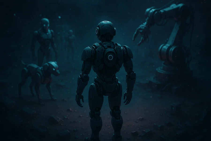 Robot Explorer On Alien Planet Robots Wallpaper  14 4K