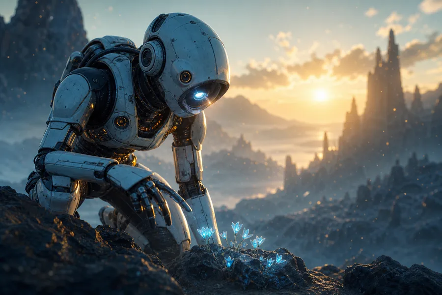 Robot Explorer On Alien Planet Robots Wallpaper  6 4K