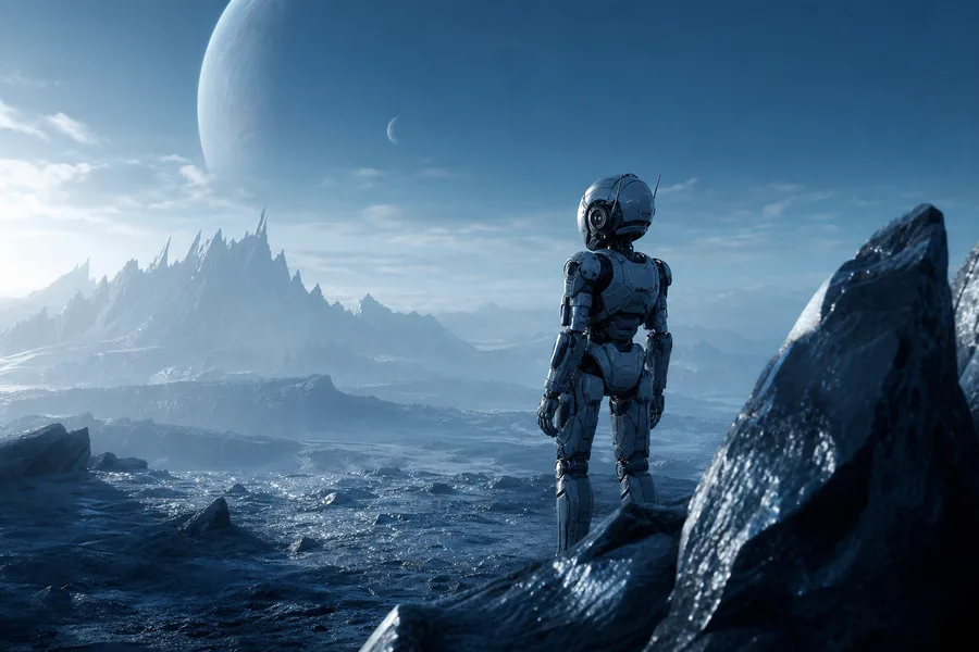 Robot Explorer On Alien Planet Robots Wallpaper  6 4K