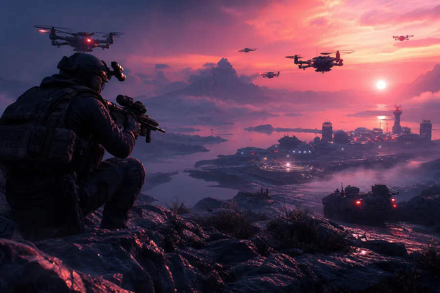 Special Forces Silhouette At Sunset Military Wallpaper  3 4K