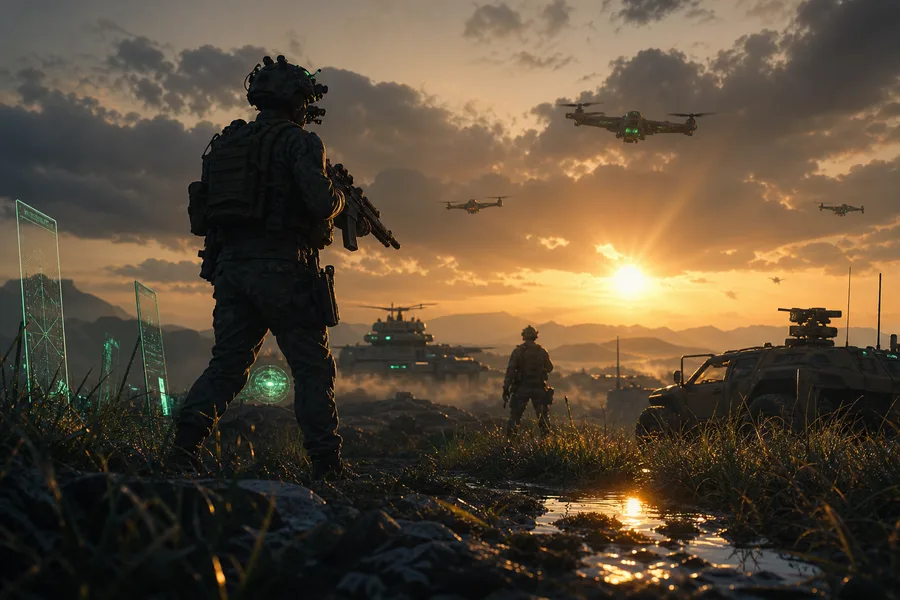 Special Forces Silhouette At Sunset Military Wallpaper  3 4K