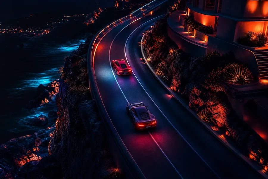 Supercar Desert Highway Cinematic Cars Wallpaper  8 4K