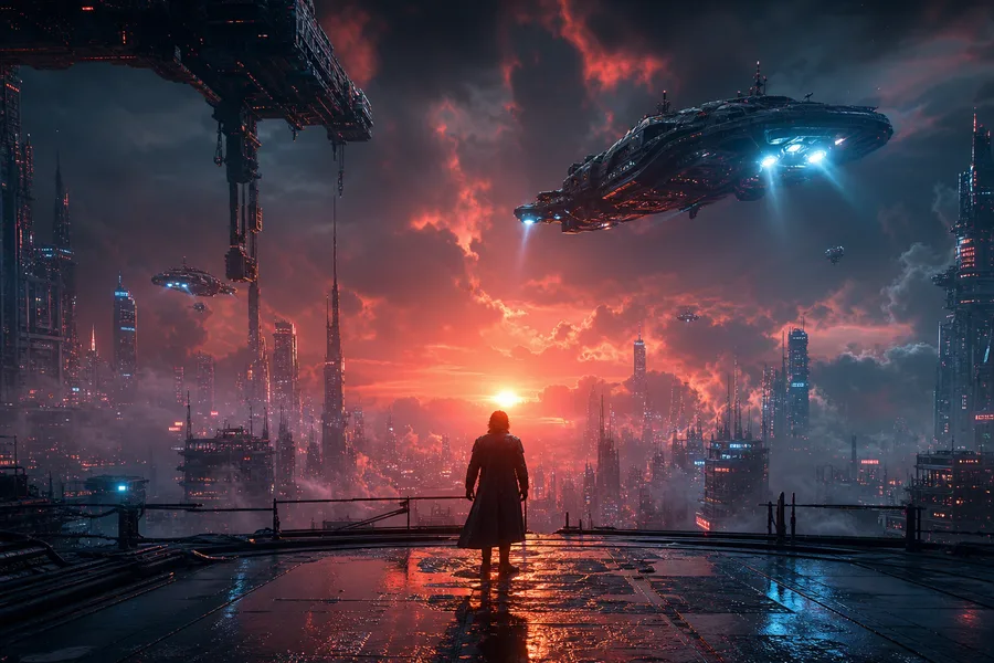 Thriller Style Abandoned Futuristic Corridor Movie Wallpaper  9 4K