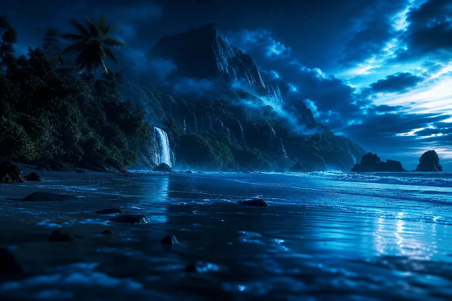 Tropical Beach Sunset Nature Wallpaper  5 4K