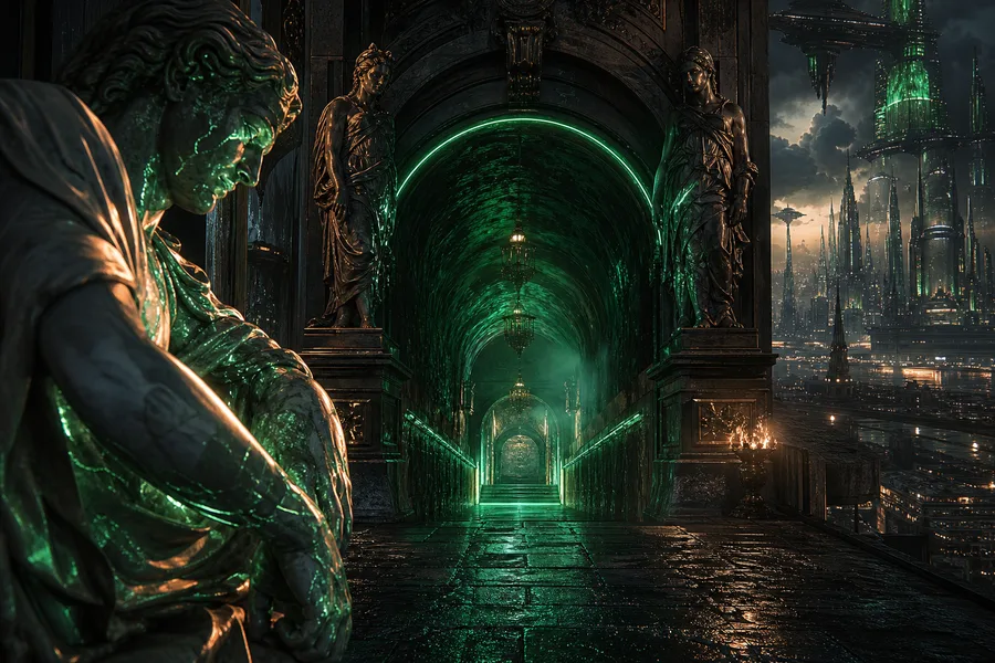 Underground Neon Club Entrance Art Wallpaper  15 4K