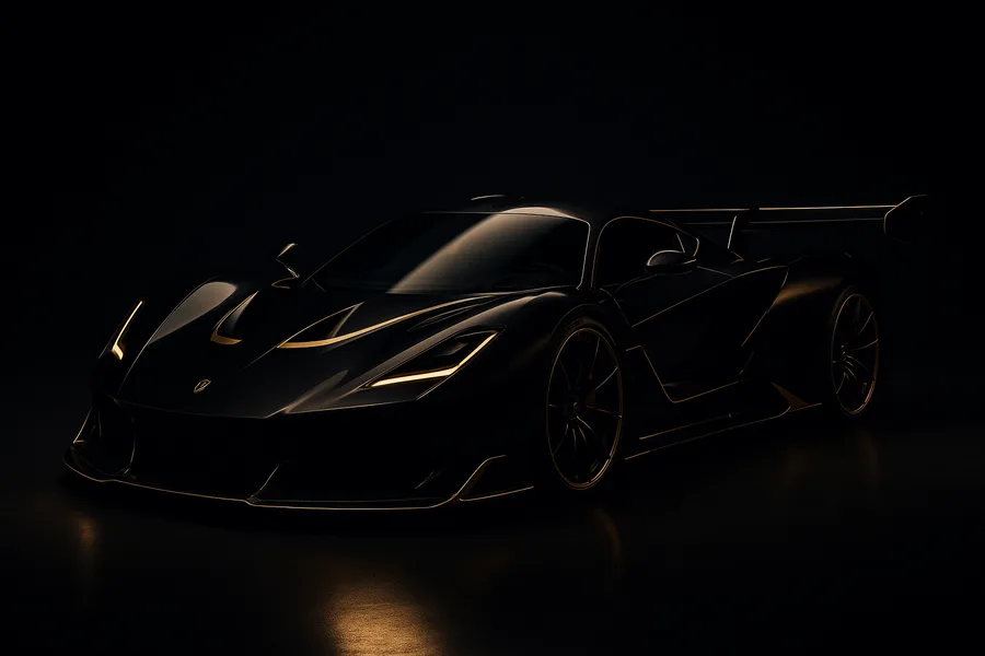 White Hypercar In Minimal Studio Cars Wallpaper  10 4K